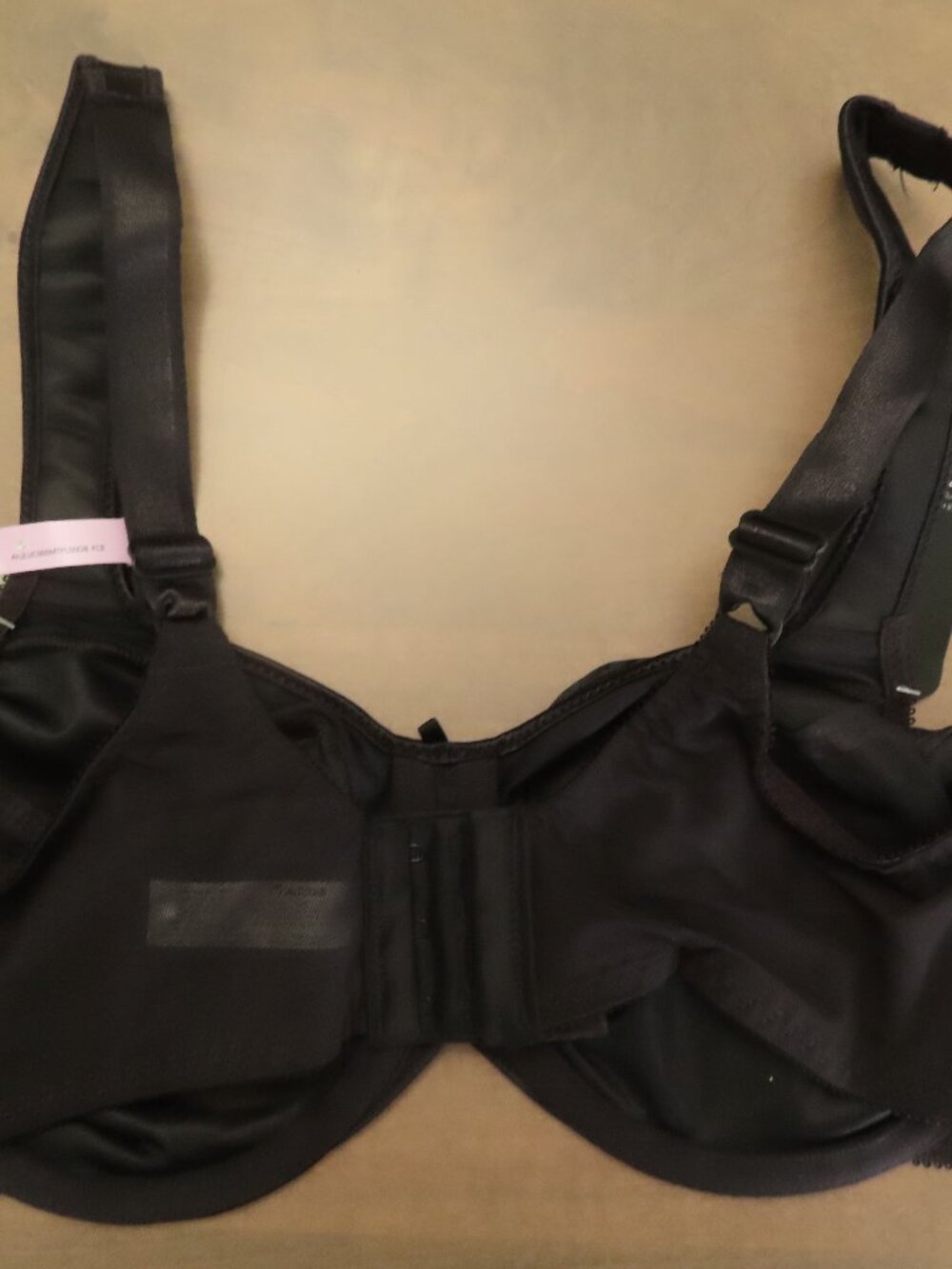 NWT Bali Satin Tracings Minimizer Underwire Bra 34D Black DF3562 - Picture 7 of 9